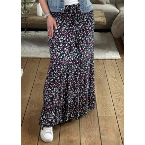 Small Flower Skirt Dress- Marine