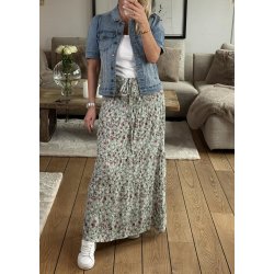 Small Flower Skirt Dress- Mint Green