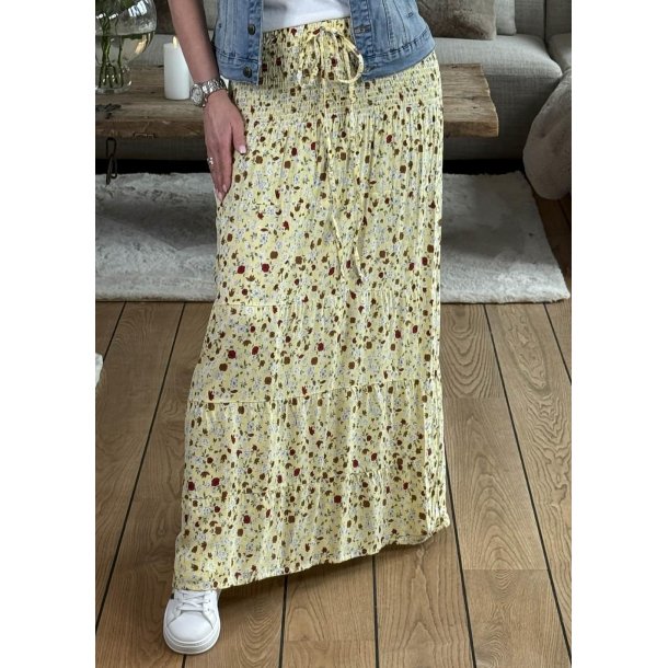 Small Flower Skirt Dress- Yellow