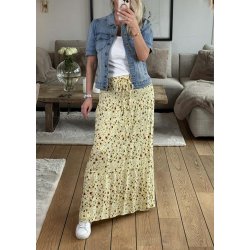 Small Flower Skirt Dress- Yellow