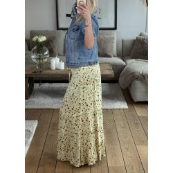 Small Flower Skirt Dress- Yellow