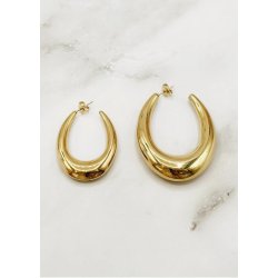 Small Hola Hoop 40x30mm - Gold