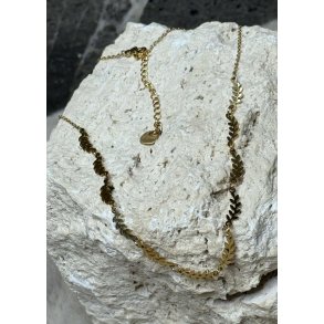 Small Leaf Necklace- Gold