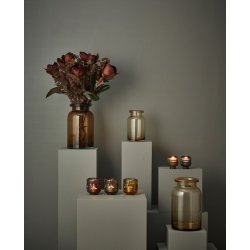 Vase D18x 30 cm glas- Amber