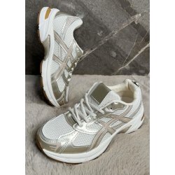 Spring Trainers- Beige/gold