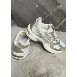 Spring Trainers- Beige/gold