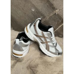 Spring Trainers- White/Brown
