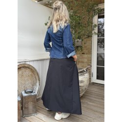Stabia Denim Shirt- Dark Blue