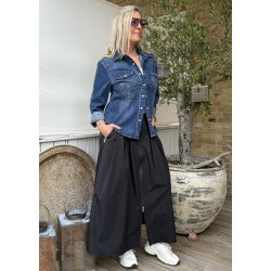 Stabia Denim Shirt- Dark Blue
