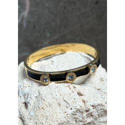 Stone Bracelet Black- Gold