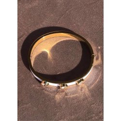 Stone Bracelet White - Gold