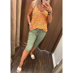 Stretchy Capri Pants- Khaki