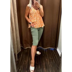 Stretchy Capri Pants- Khaki