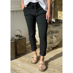 Stretchy Plain Pants- Black