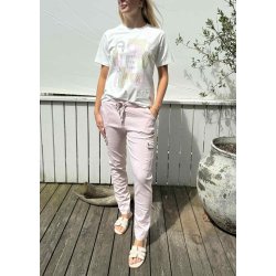 Stretchy Pocket Pants- Rose