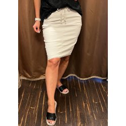 Stretchy Skirt-  Beige