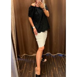 Stretchy Skirt-  Beige