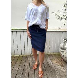 Stretchy Skirt- Navy
