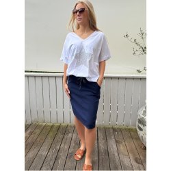 Stretchy Skirt- Navy