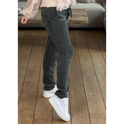 Stretchy Velvet Pants- Khaki