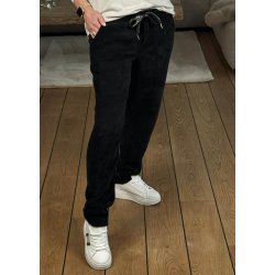 Stretchy Velvet Pants- Black 