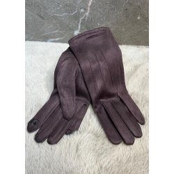 Suede Gloves- Brown