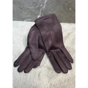 Suede Gloves- Brown