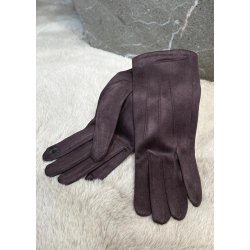 Suede Gloves- Brown