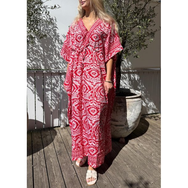 Sumel Summer Kaftan- Red