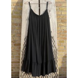 Summer Strap Dress- Black
