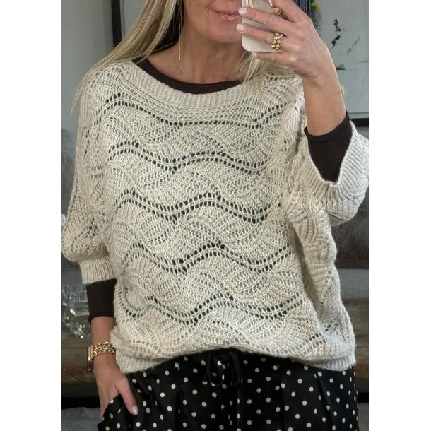Sun Love Mohair Pullover- Beige