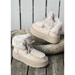 Susi Fur Boots- Beige