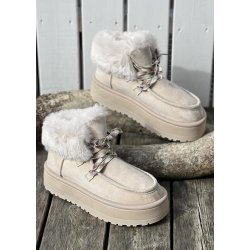 Susi Fur Boots- Beige