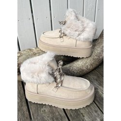 Susi Fur Boots- Beige