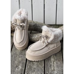 Susi Fur Boots- Beige