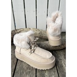 Susi Fur Boots- Beige