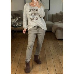 Sweety Rock Knit- Beige