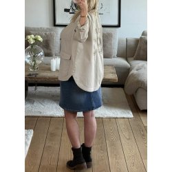 Tali Ami Skirt- medium vintage blue