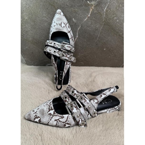 Tania Slingback Ballerina- Snake