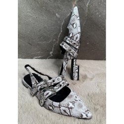 Tania Slingback Ballerina- Snake