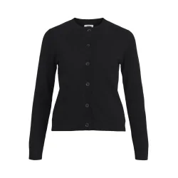 Thess Ls Short Cardigan-Black