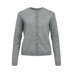 Thess Ls Short Cardigan- Grey melan