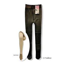 Tights with Fleece- Black