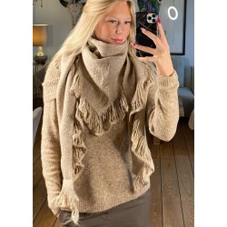 Triangle Scarf W. Fringe