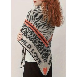 Triangle Scarf Wild Love -Beige