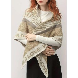 Triangle Scarf Wild Love -Taupe