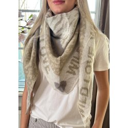Triangle Scarf Wild Love -Taupe