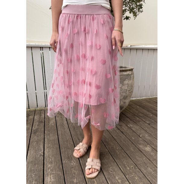 Tulle Heart Skirt- Rose Heart