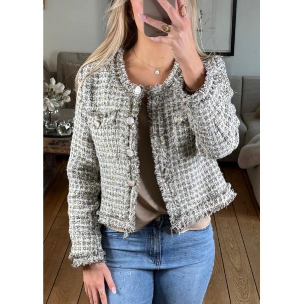 Tweed Jacket- Taupe
