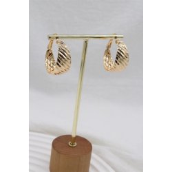 Twisted Hoops 4 cm- Gold